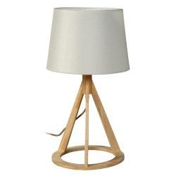 TLC 6316  ΕΠΙΤΡΑΠΕΖΙΑ ΛΑΜΠΑ  ΣΤΡΟΓΓΥΛΟ ΞΥΛΟ 1ΧΕ27