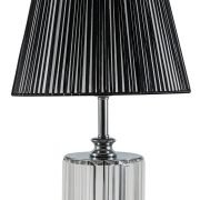 TLC 6836 SL ΕΠΙΤΡΑΠΕΖΙΑ ΛΑΜΠΑ ΔΙΑΦ. ΚΡΥΣΤ. ΜΕ ΠΛΙΣΕ ΜΑΥΡΟ ΚΑΠΕΛΟ 1ΧΕ27