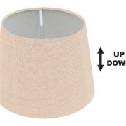 SPC 25 BG E14-E27 (d25-19-H18) ΚΑΠΕΛΟ UP/DOWN ΜΠΕΖ ΥΦΑΣΜΑ