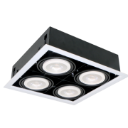 ΦΩΤΙΣΤΙΚΟ QUAD412 12W 4XE27 2700K ΓΚΡΙ ΣΚΟΥΡΟ
