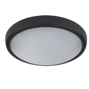 LED ΠΛΑΦΟΝΙΕΡΑ BRLED 12W ΜΑΥΡΗ IP54