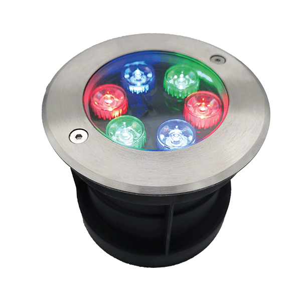 96UW6RGB LED ΥΠΟΒΡΥΧΙΟ ΦΩΤΙΣΤΙΚΟ 6W RGB, IP68 ΜΕ ΧΕΙΡΙΣΤΗΡΙΟ - Image 1