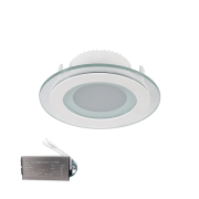LED ΠΑΝΕΛ ΣΤΡΟΓΓΥΛΟ ΜΕ ΓΥΑΛΙ 18W 4000K+ ΚΙΤ ΑΣΦΑΛΕΙΑΣ