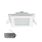 LED ΠΑΝΕΛ ΤΕΤΡΑΓΩΝΟ ΜΕ ΓΥΑΛΙ 18W 4000K+ ΚΙΤ ΑΣΦΑΛΕΙΑΣ