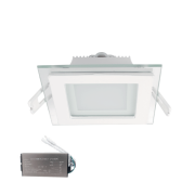 LED ΠΑΝΕΛ ΤΕΤΡΑΓΩΝΟ ΜΕ ΓΥΑΛΙ 18W 2700K+ ΚΙΤ ΑΣΦΑΛΕΙΑΣ