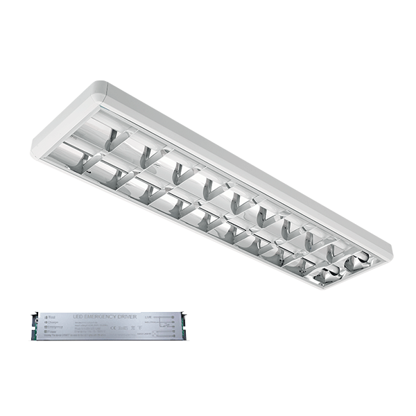 9LOM2120LEDCWE LENA-V ΜΕ LED (1200MM) 2X18W 6400K ΕΞΩΤΕΡΙΚΟ 1230X330mm ΜΕ ΜΠΛΟΚ - Image 1