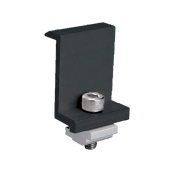 EL-EC END CLAMP FOR FRAMED PANEL 35MM BLACK