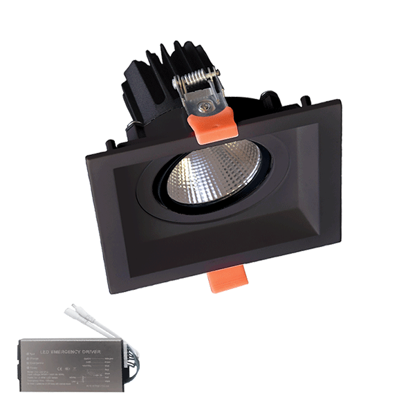 BLE-7 ΤΕΤΡΑΓΩΝΟ LED ΣΠΟΤ 30W 230V 3000K BL+ΚΙΤ ΑΣΦΑΛΕΙΑΣ - Image 1
