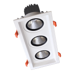 ΤΡΙΠΛΟ ΚΙΝΟΥΜΕΝΟ LED ΣΠΟΤ 3X15W 230V 4000K ΛΕΥΚΟ