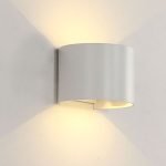 LED ΑΠΛΙΚΑ ΣΤΡΟΓΓΥΛΗ 2X5W 4000K IP54 ΛΕΥΚΗ