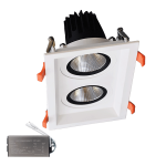ΔΙΠΛΟ LED ΣΠΟΤ 2X15W 230V 3000K WH+ΚΙΤ ΚΙΤ ΑΣΦΑΛΕΙΑΣ