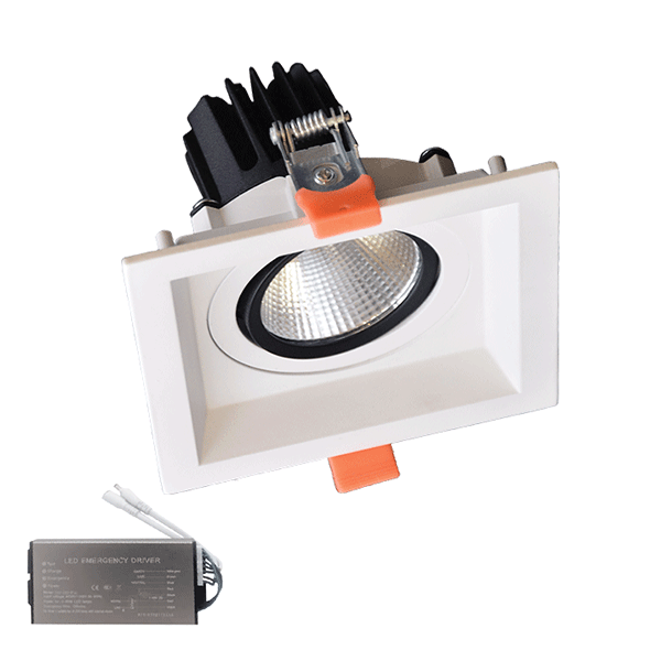 WHE-54 ΤΕΤΡΑΓΩΝΟ LED ΣΠΟΤ 30W 230V 4000K WH+ΚΙΤ ΑΣΦΑΛΕΙΑΣ - Image 1