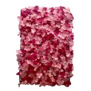 Τεχνητό Διακοσμητικό Πάνελ Λουλουδιών Μ60 x Π40 x Υ6cm Ορτανσία Φούξια