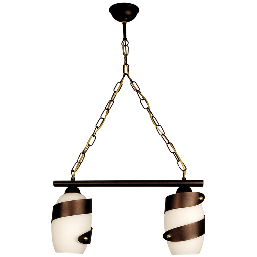 02424fbde0-9951-39ea-59f5-01867dc1d629 PDA 122-2 WH ΚΡΕΜΑΣΤΟ 2/Φ ΛΕΥΚΟ ΓΥΑΛΙ ΣΚΟΥΡΙΑ ΡΑΓΑ 2ΧΕ27 - Image 1