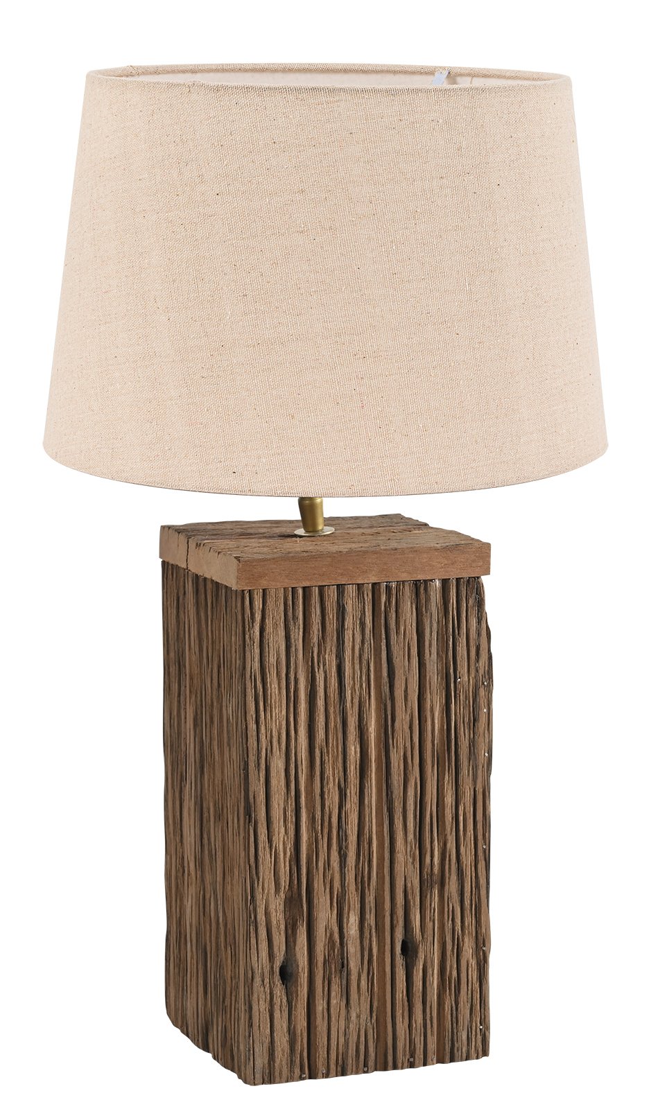 028e021605-a8dd-981e-409f-018d9d81c79c TLI 6347 40BG ΕΠΙΤΡΑΠΕΖΙΑ ΛΑΜΠΑ ΤΕΤΡΑΓΩΝΗ ΑΠΟ ΑΝΑΚΥΚΛΩΜΕΝΟ ΞΥΛΟ ΜΕ ΑΜΠΑΖΟΥΡ ΜΠΕΖ 1ΧΕ27 - Image 1