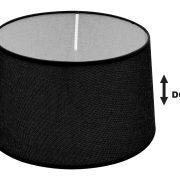 SPC 35 BK E14-E27 (d35-30-H20) ΚΑΠΕΛΟ ΜΑΥΡΟ UP - DOWN