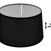 SPC 40 BK (d40-34-H26) ΚΑΠΕΛΟ ΜΑΥΡΟ ΥΦΑΣΜΑ UP/DOWN