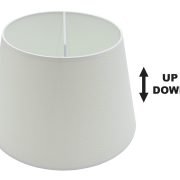 SPC 25 WH E14-E27 (d25-19-18H) ΚΑΠΕΛO ΛΕΥΚΟ UP-DOWN