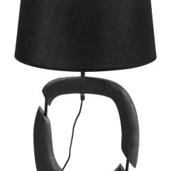 TLI 6330 40BK ΕΠΙΤΡΑΠΕΖΙΑ ΛΑΜΠΑ ΜΑΥΡΗ ΞΥΛΟ ΠΑΡΑΛ/ΜΟ ΜΕ ΑΜΠΑΖΟΥΡ ΜΑΥΡΟ 1ΧΕ27