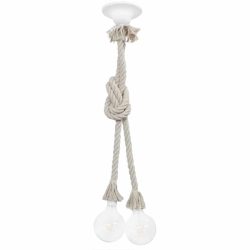 Κρεμαστό φωτιστικό HANDMADE COTTON 2ΧΕ27 3 jpg