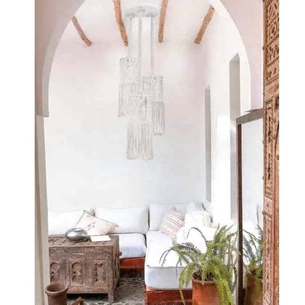 Κρεμαστό φωτιστικό HANDMADE COTTON 3ΧΕ27 1 2 jpg