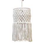 Κρεμαστό φωτιστικό HANDMADE COTTON Φ30 2 jpg