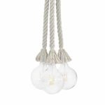 Κρεμαστό φωτιστικό ISLAND COTTON 3ΧΕ27 1 jpg