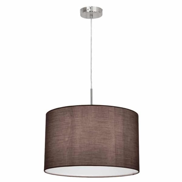 Φωτιστικό κρεμαστό Φ380 E27 ανθρακί καφέ jpg