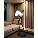 F9101 Ebon Sphere Art Decoration Series Minimal Φωτιστικό Δαπέδου 2 jpg