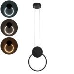 LG 6438 Round Μεταλλικό Κρεμαστό Φωτιστικό 12Watt CCT jpg