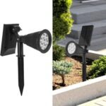 Ηλιακό Φωτιστικό Αδιάβροχο Καρφωτό LED RGB IP65 - Image 3