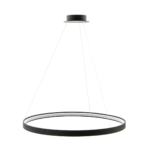Zuma Line Κρεμαστό Led Φωτιστικό Circle 70W 3000K Μαύρο (La0722/1-Bk)