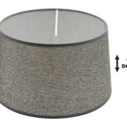 SPC 35 GY E14-E27 (d35-30-H20) ΚΑΠΕΛΟ ΓΚΡΙ UP - DOWN