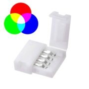 100152 Ταχυσύνδεσμος 2 Ταινιών LED RGB - Connector για Όλες τις LED Ταινίες DC-12-24V 10mm RGB
