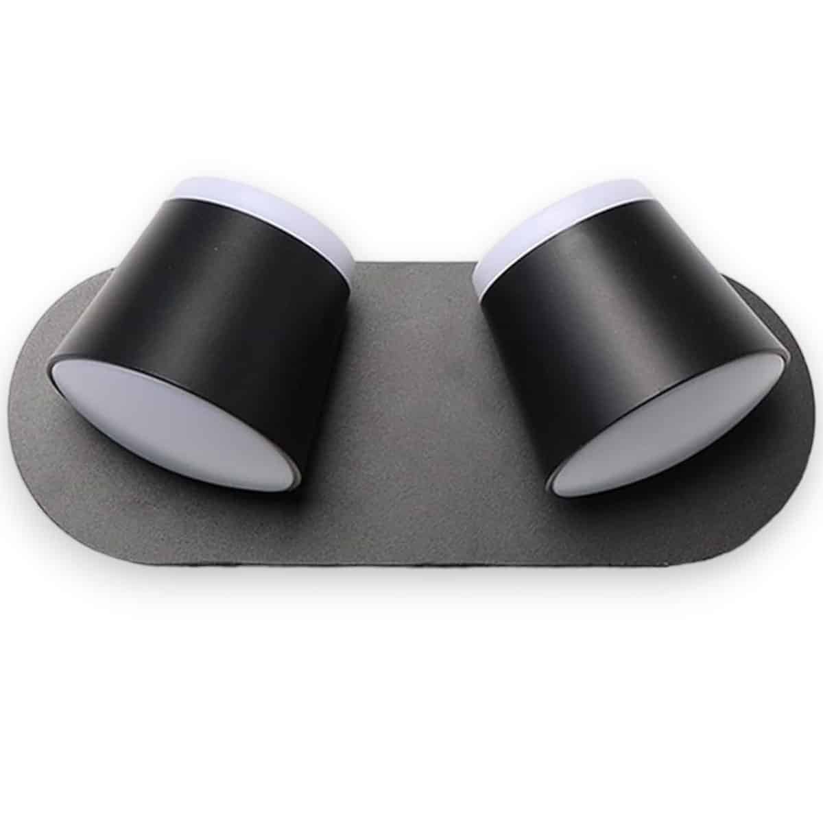 100248-Mason-Διπλή-Μεταλλική-Απλίκα-LED-12W-4000K-Μαύρο-4 100248 Mason Διπλή Μεταλλική Απλίκα LED 12W 4000K Μαύρο - Image 1