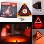 100449 LED Φωτιζόμενο Τρίγωνο Σήμανσης Επαναφορτιζόμενο – Με Alarm & Ψυχρό Λευκό Φως - Image 2