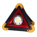 100449 LED Φωτιζόμενο Τρίγωνο Σήμανσης Επαναφορτιζόμενο – Με Alarm & Ψυχρό Λευκό Φως