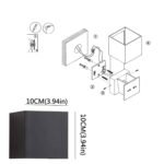 100705 ROTH Φωτιστικό Τοίχου Up & Down LED 2x6W – Θερμό Λευκό 3000K | Απλίκα Εσωτερικού & Εξωτερικού Χώρου IP44 - Image 3