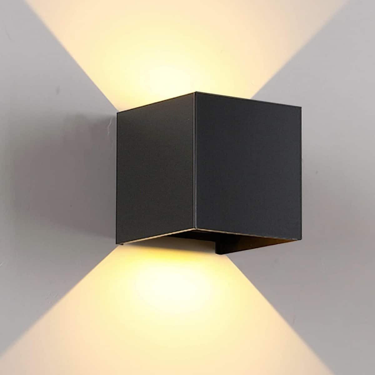 100705-CUBE-LED-Απλίκα-6W-Up-Down-με-Ρυθμιζόμενες-Μοίρες-3000K-7 100705 ROTH Φωτιστικό Τοίχου Up & Down LED 2x6W – Θερμό Λευκό 3000K | Απλίκα Εσωτερικού & Εξωτερικού Χώρου IP44 - Image 1