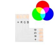 100990 Κονέκτορας L για Ταινία LED 7.2 & 14.4 Watt RGB