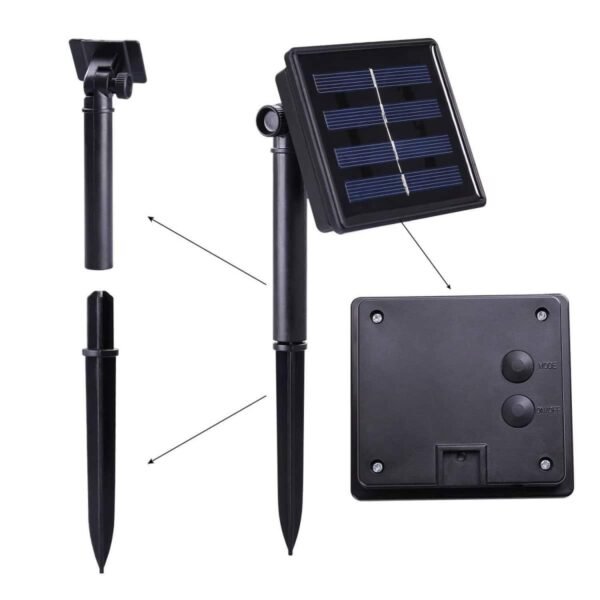 100τμχ LED Ηλιακά Χριστουγεννιάτικα Λαμπάκια RGB - Image 4