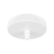 101283 Επιτοίχια Στρογγυλή Ροζέτα - Βάση για 1 Κρεμαστό Φωτιστικό - Φ10 x Υ2cm Λευκό