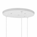 101315 Ροζέτα Φωτιστικού Φ400mm με 3 Τρύπες Λευκό - Image 2