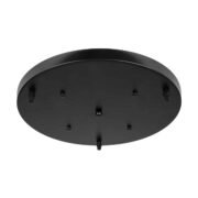101315 Ροζέτα Φωτιστικού Φ400mm με 3 Τρύπες Μαύρο