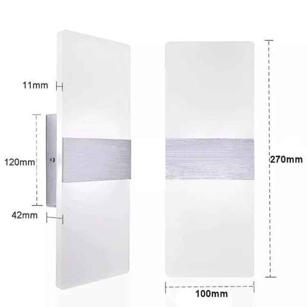 101358 Brick LED Απλίκα Τοίχου 4W 3000K Θερμό Λευκό L270mm x W100mm - Image 4