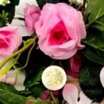 101428 Τεχνητή Διακοσμητική Γιρλάντα με Τριαντάφυλλα & Κρίνους – 170cm Ροζ - Image 3