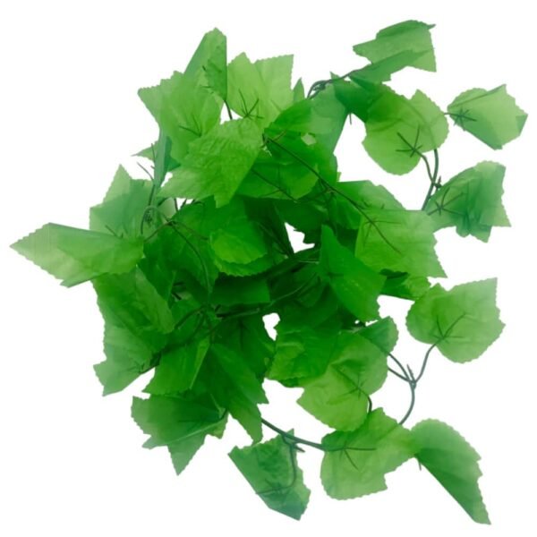 101436 Τεχνητό Φυτό Διακοσμητική Γιρλάντα με 66 Πράσινα Φύλλα Grape - Image 2
