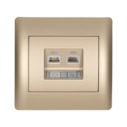 RHYME RJ11+RJ45 ΣΑΜΠΑΝΙΖΕ ΜΕΤΑΛΛΙΖΕ