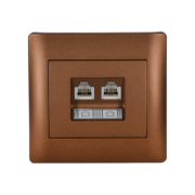 RHYME RJ11+RJ45 ΚΑΦΕ ΜΕΤΑΛΛΙΖΕ