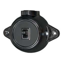ANTIQUE PUSH BUTTON 10А 250V BLACK